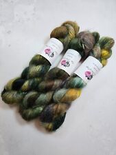 Fil De Laine En Kid Mohair Soie Teint À La Main, Poids Dentelle, 50G, FORAGING