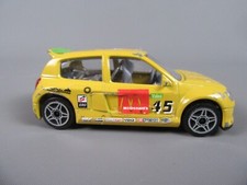 C207 Burago 41500 Italie Renault Clio V6 Trophy Phase 1 #45 2002 Jaune 1:43