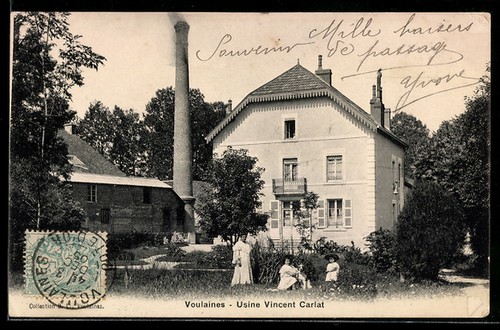 Cpa voulaines usine - voulaines,,