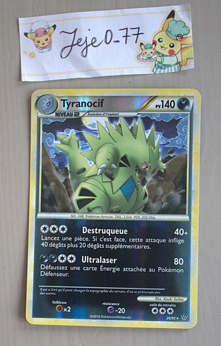 Carte pokemon tyranocif - carte,