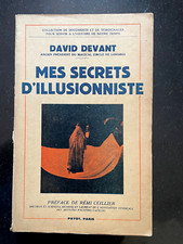 MES SECRETS D'ILLUSIONNISTE - DAVID DEVANT - PAYOT 1949 - MAGIE PRESTIDIGITATION