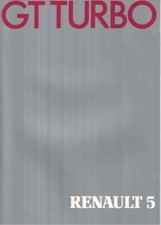 Catalogue brochure Renault 5 GT Turbo 1985 Suisse en français