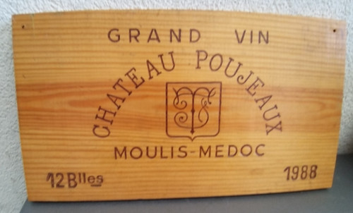 Facade caisse vin chateau - caisse,