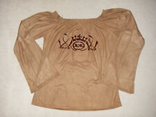 Top Très Féminin En Suédine Camel Royal Wear - M 