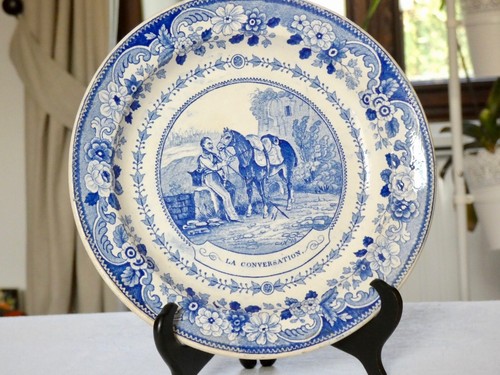 Ancienne assiette dessert - assiette,
