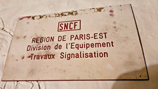 PLAQUE SNCF REGION DE PARIS