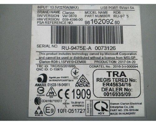 Autoradio smeg recepteur - autoradio,