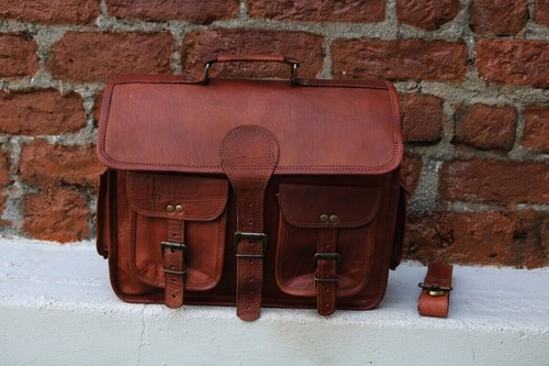 Sac besace cuir vintage - cuir,
