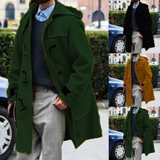 Manteau en laine à capuche