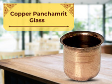Cuivre Panchamrit Verre Avec