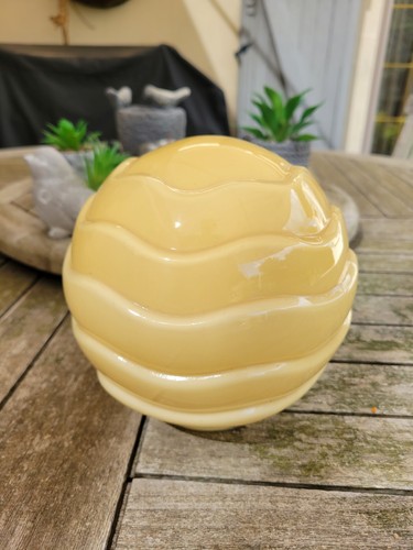 Boule opaline jaune suspension - boule,