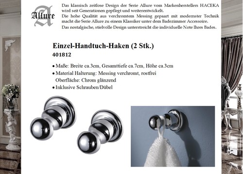Allure crochets en laiton - x,