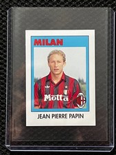 STICKER JEAN PIERRE PAPIN MILAN # 195 CALCIO 93 EUROFLASH FIGURINE TOPLOADER 2