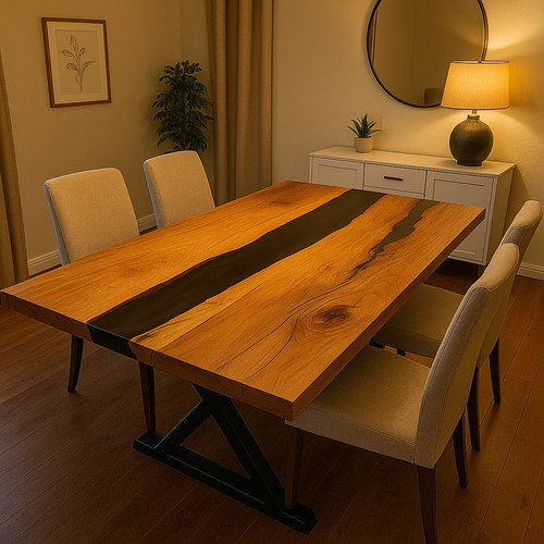 Dessus table manger - table, à