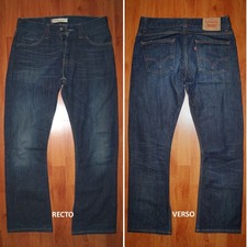 JEANS LEVIS 512 "Bootcut" W32 L32 (FR t42) bleu foncé délavé 1411