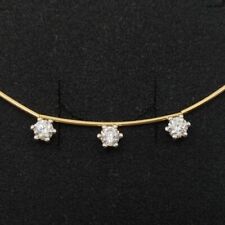 Collier Or 18K 750 Mls. Avec 3