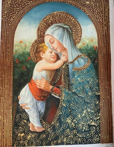 Tableau portrait vierge marie - tableau,