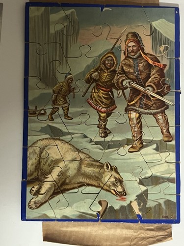 Jouet ancien puzzle bois - ancien,