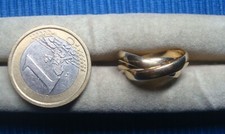 B26C Neuf Bague Plaqué Or 3 anneaux  Lot Bijou TB 