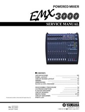 Service Manuel D'Instructions pour Yamaha EMX-3000