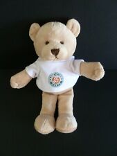 N- DOUDOU PELUCHE ROLAND GARROS OURS TEE SHIRT BNP PARIBAS 22cm EXCELL ETAT