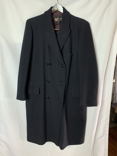 Vintage coat mens navy - coat, blue
