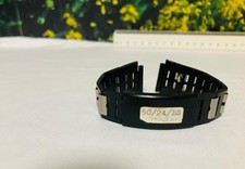 Bracelet montre 24 mm acier inoxydable noir et argent – modèle 50/24/BS