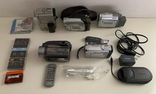 Lot De 5 Caméscopes Numériques Canon Samsung Sony Mini Dv HDD DVD Pour Pièces