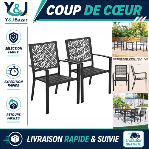 Lot chaises jardin - chaises, de