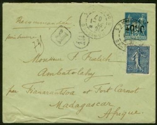 Madagascar inward 1907 regis