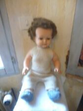 Poupon baigneur ancien Raynal Tony - Cheveux bouclés - bouche ouverte - 50 cm