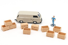 10 caisses bois palox 60cm H0 1:87 HO Diorama Train Marchandise Modellbahn LVM