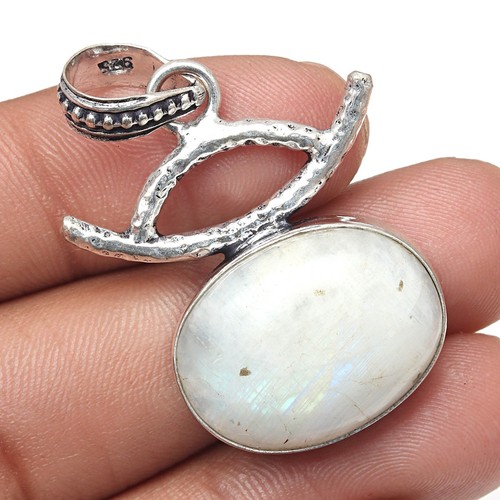 Pendentif pierre lune - pendentif, de