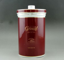 Cigar Humidor Gérard Père et Fils Jar Porcelain Container  porcelaine de Limoges