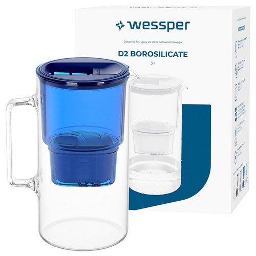 Filtre eau pot verre 3l - eau,