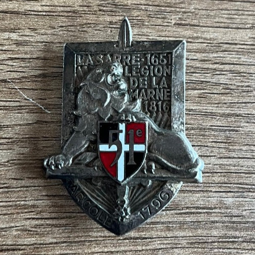 Insigne militaire n445 51º - insigne,
