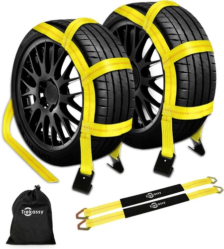 Tow dolly straps for car - tow, with