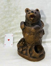 HOLZBÄR BEAR OURS SCULPTURE