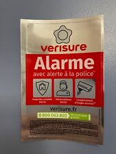 Autocollant neuf 15 x 9.5cm Verisure Securitas Direct authentique version 2025