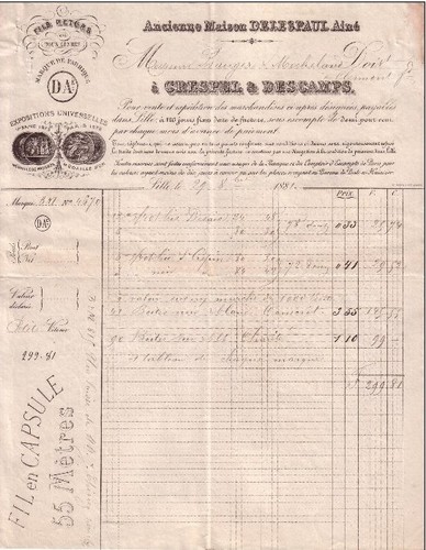 Lille facture crespel - facture,