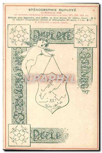 Sténographie duployé - sténographie, —