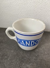 Ancienne Tasse Publicitaire Viandox Écriture Bleu Deco Souvenir Pub 