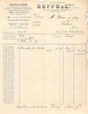 1912 OUTILLAGE POUR CONSTRUCTEURS MECANICIENS SCIERIES ET MENUISERIES CARTON