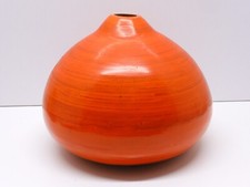 -RARE VASE BOIS ET RESINE DOM