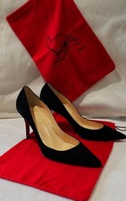 Escarpins Christian LOUBOUTIN   modéle    "  PIGALLE   "  ( veau  velour )