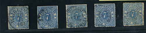 Wurtemberg lot michel numéro - wurtemberg,