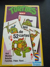 Ancien jeu de cartes TORTUES NINJA TMNT SCHMIDT complet