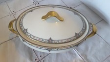 ANCIENNE SOUPIERE OVALE PORCELAINE LIMOGES THEODORE HAVILAND