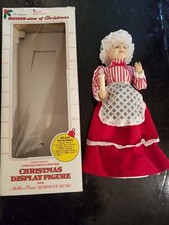 Vintage Telco Motionette Christmas Caroler Doll Figurine in Box Animated 17"