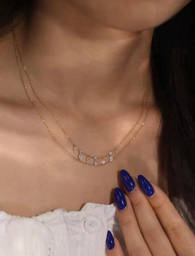 Collier chaîne flottante - chaîne,